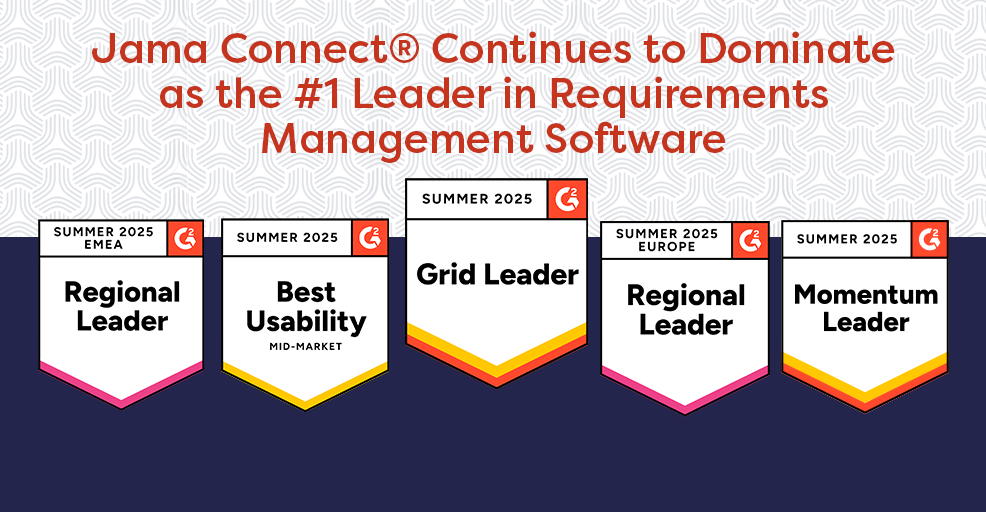 Jama Connect® Continues to Dominate as the #1 Leader in Requirements Management Software