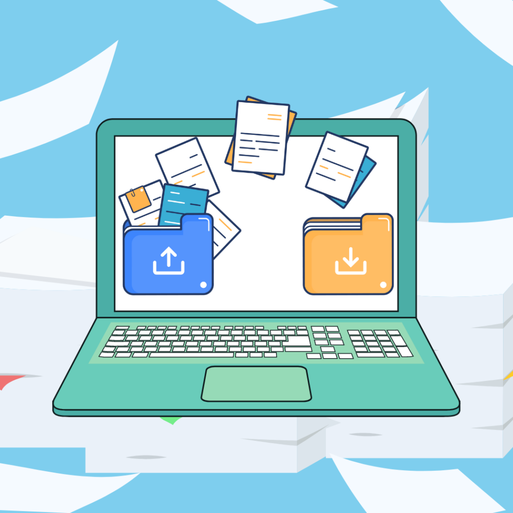 This image portrays a mess of documents showing how word and excel, including other disparate documents, are not enough for product development.